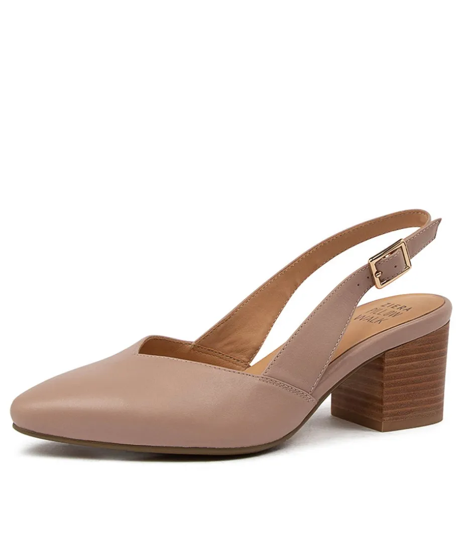 Veera Xw Blush Leather Heels<ZIERA Cheap