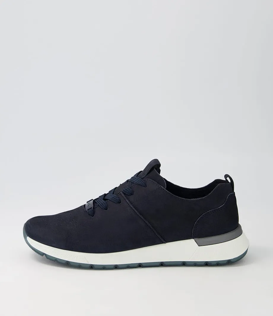Venice 02 Navy Leather Sneakers<ARA Best
