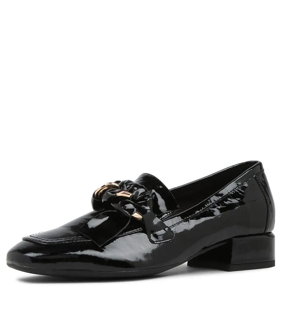 Viserys Black Shrunken Patent Heels<DJANGO & JULIETTE Cheap