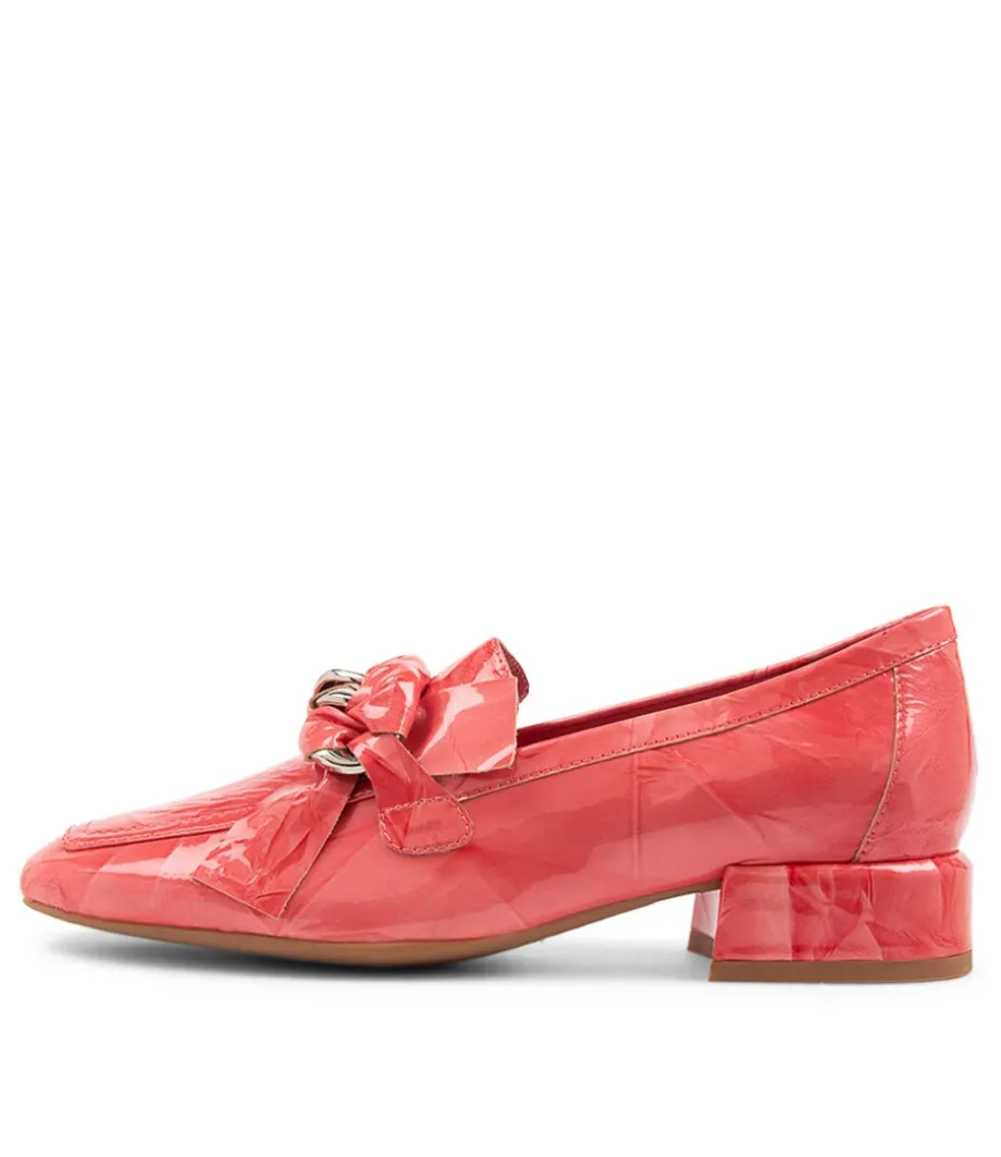 Viserys Coral Shrunken Patent Heels<DJANGO & JULIETTE Sale