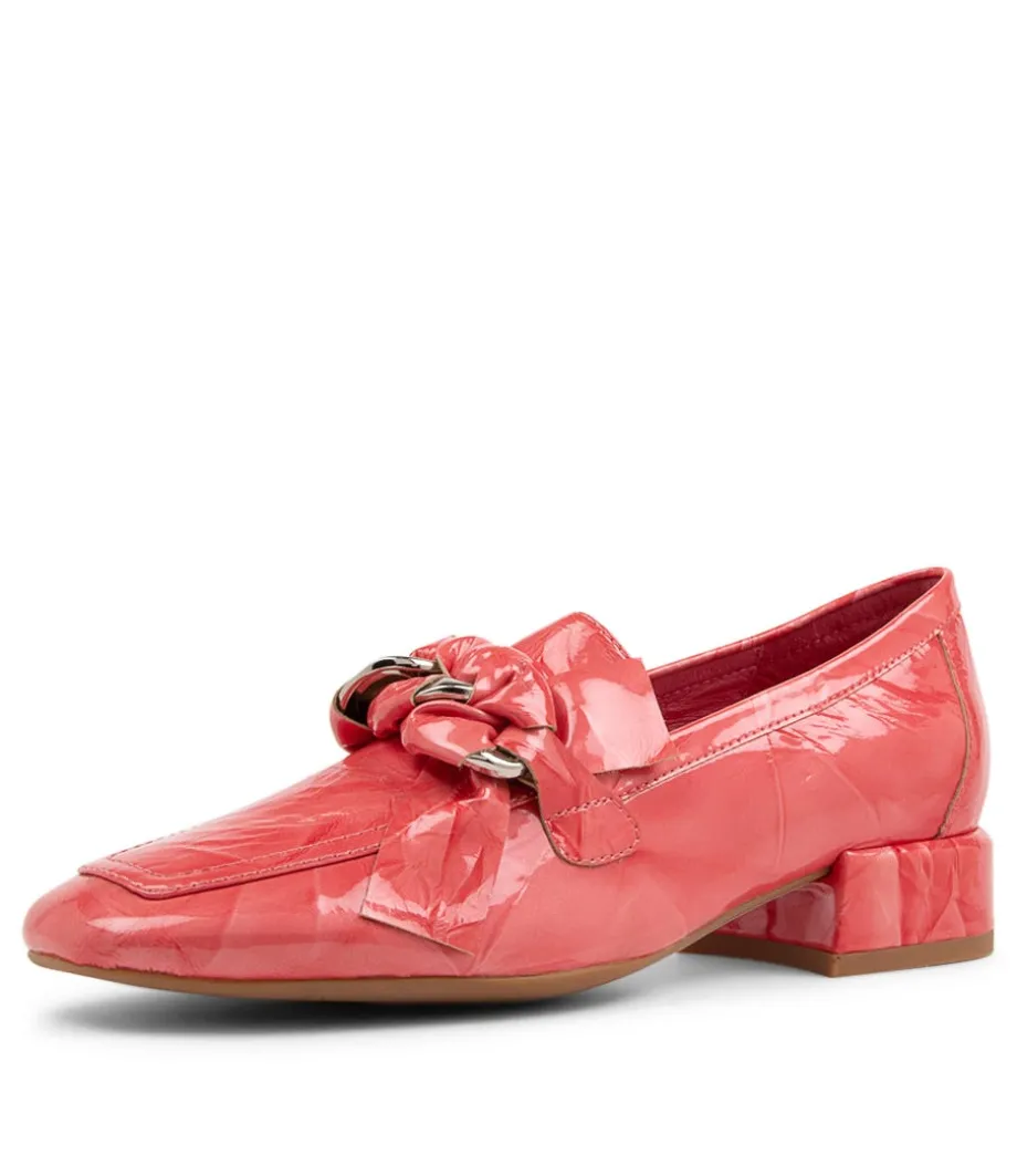 Viserys Coral Shrunken Patent Heels<DJANGO & JULIETTE Sale