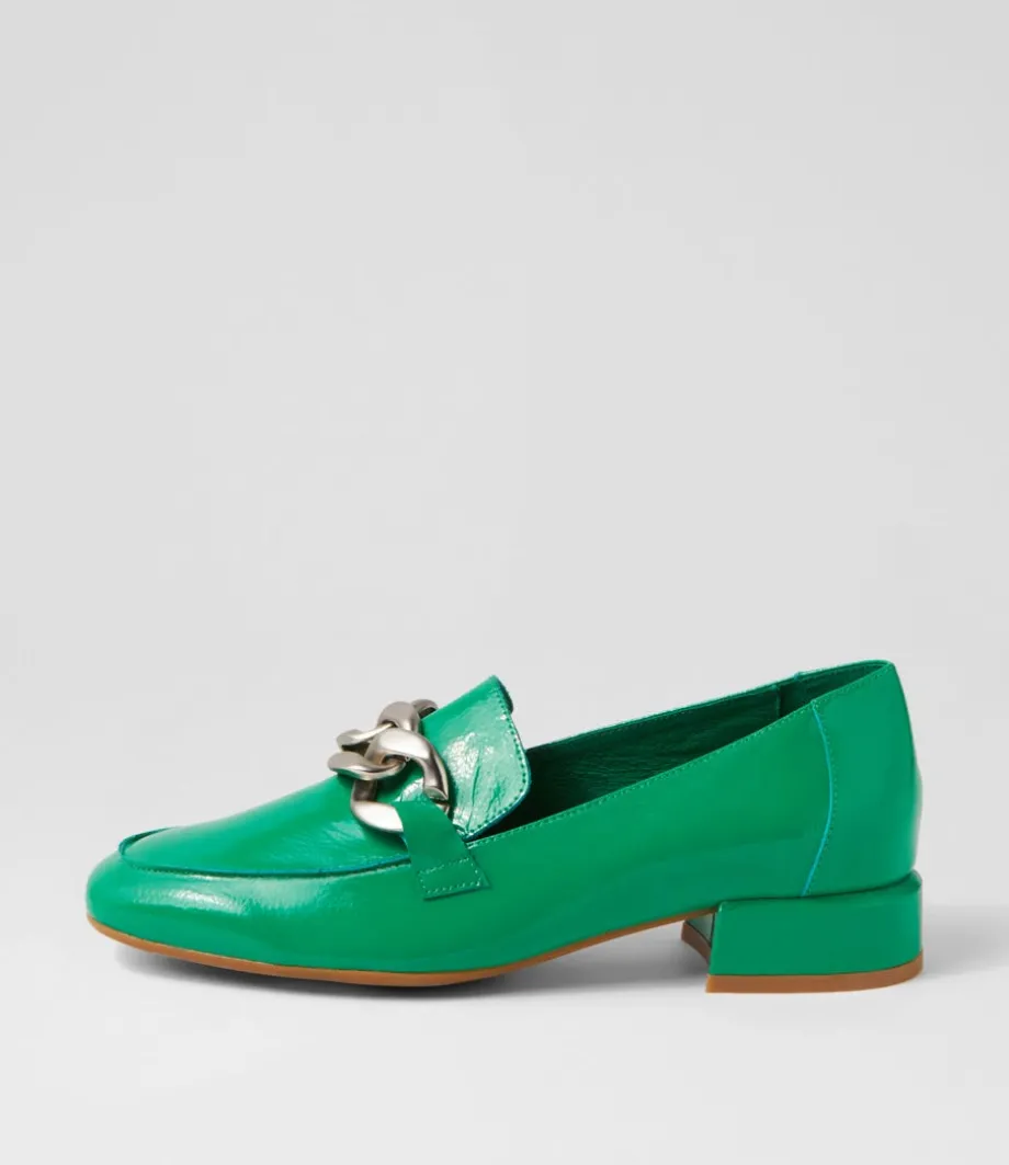 Vivandy Bright Emerald Patent Leather Heels<DJANGO & JULIETTE Sale