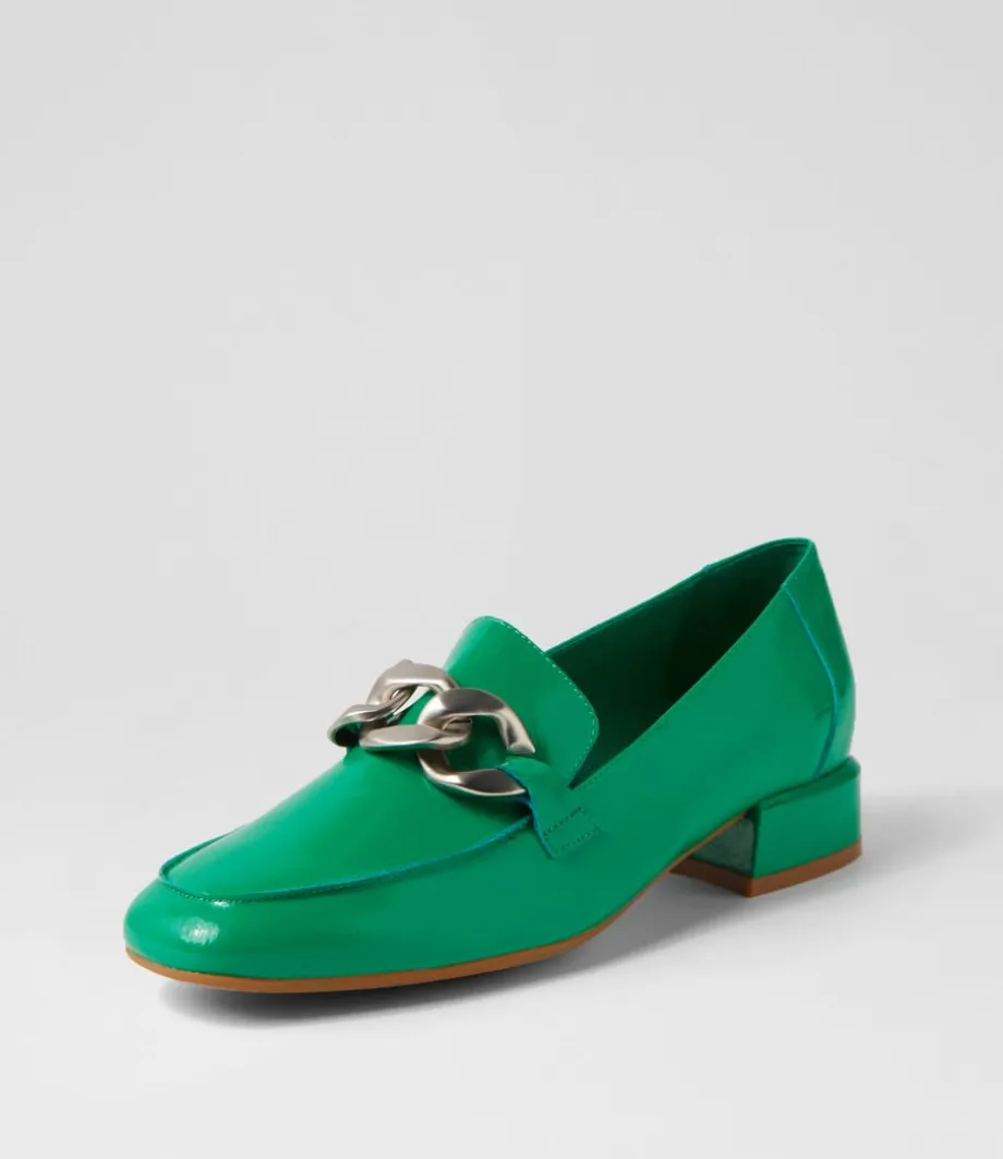 Vivandy Bright Emerald Patent Leather Heels<DJANGO & JULIETTE Sale