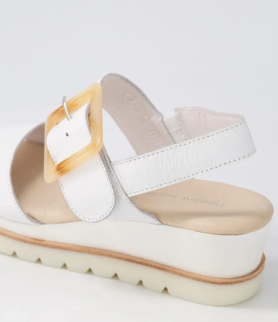 wacie_white_leather_sandals_4.webp Wacie White Leather Sandals<DJANGO & JULIETTE Outlet
