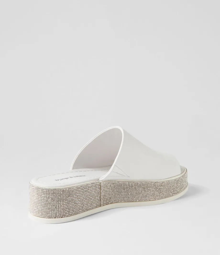 waidest_white_leather_slides_2.webp Waidest White Leather Slides<DJANGO & JULIETTE Best Sale