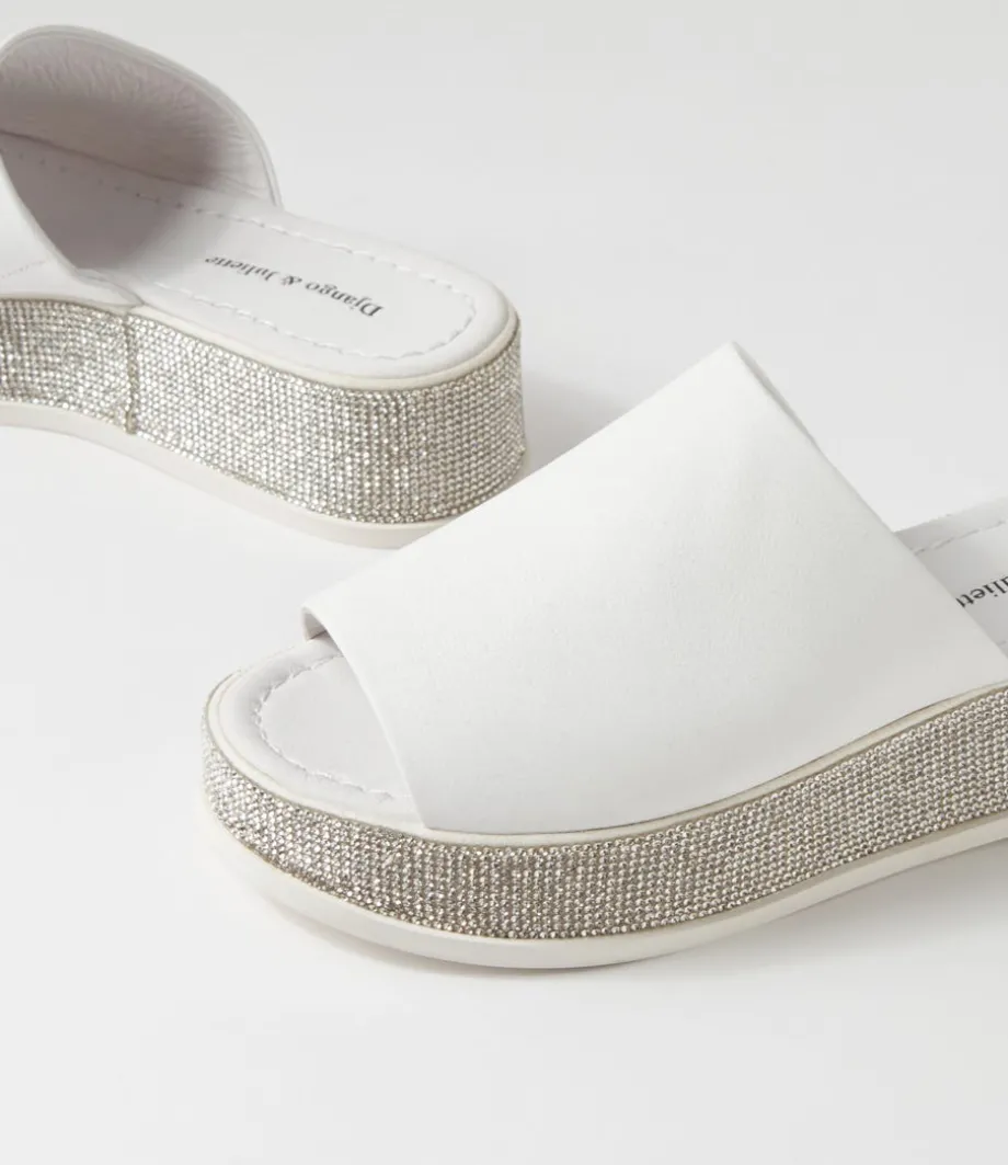 waidest_white_leather_slides_4.webp Waidest White Leather Slides<DJANGO & JULIETTE Best Sale