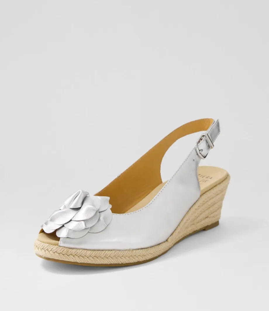 Wawer W Silver Leather Sandals<ZIERA Best