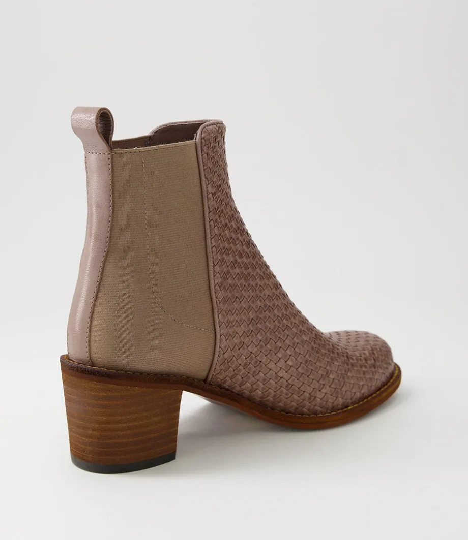 werson_taupe_weave_leather_ankle_boots_2.webp Werson Taupe Weave Leather Ankle Boots<DJANGO & JULIETTE Hot