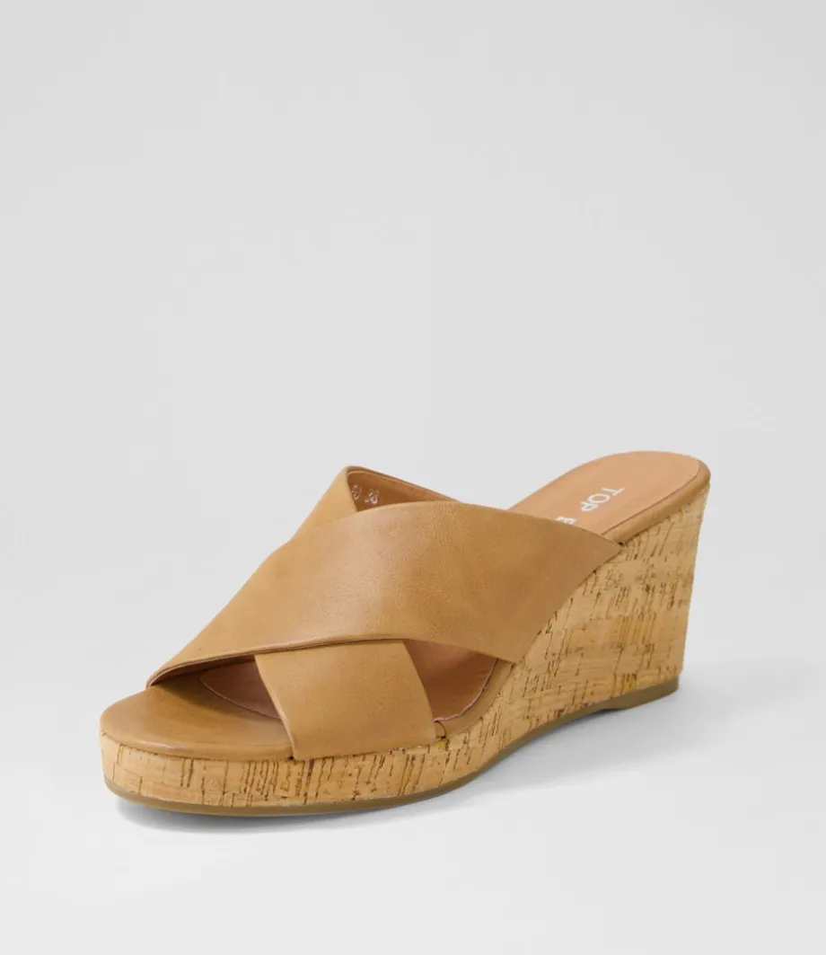 Wevie Tan Leather Sandals<TOP END Flash Sale