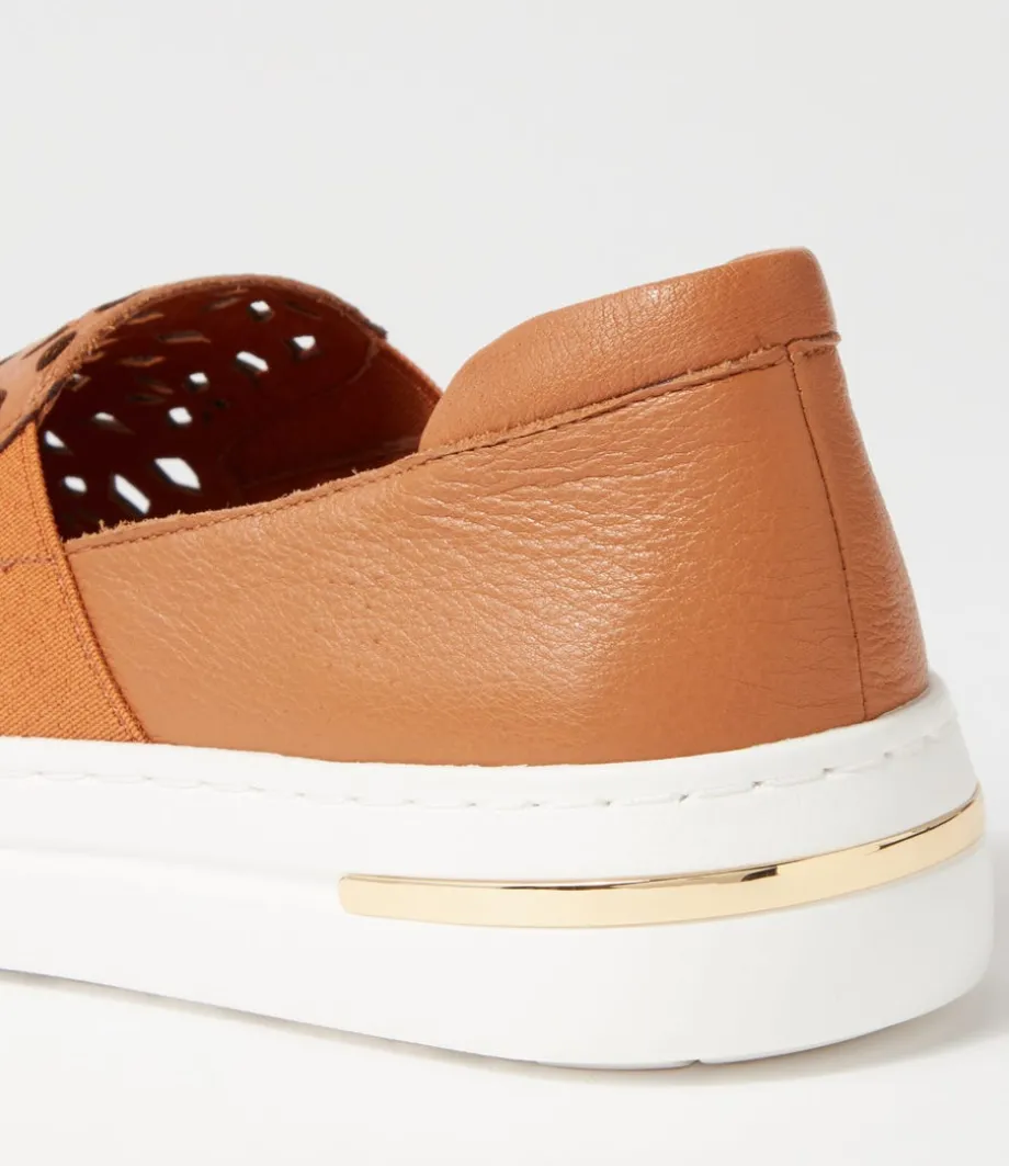 willett_dark_tan_white_leather_elastic_sneakers_4.webp Willett Dark Tan White Leather Elastic Sneakers<DJANGO & JULIETTE Best