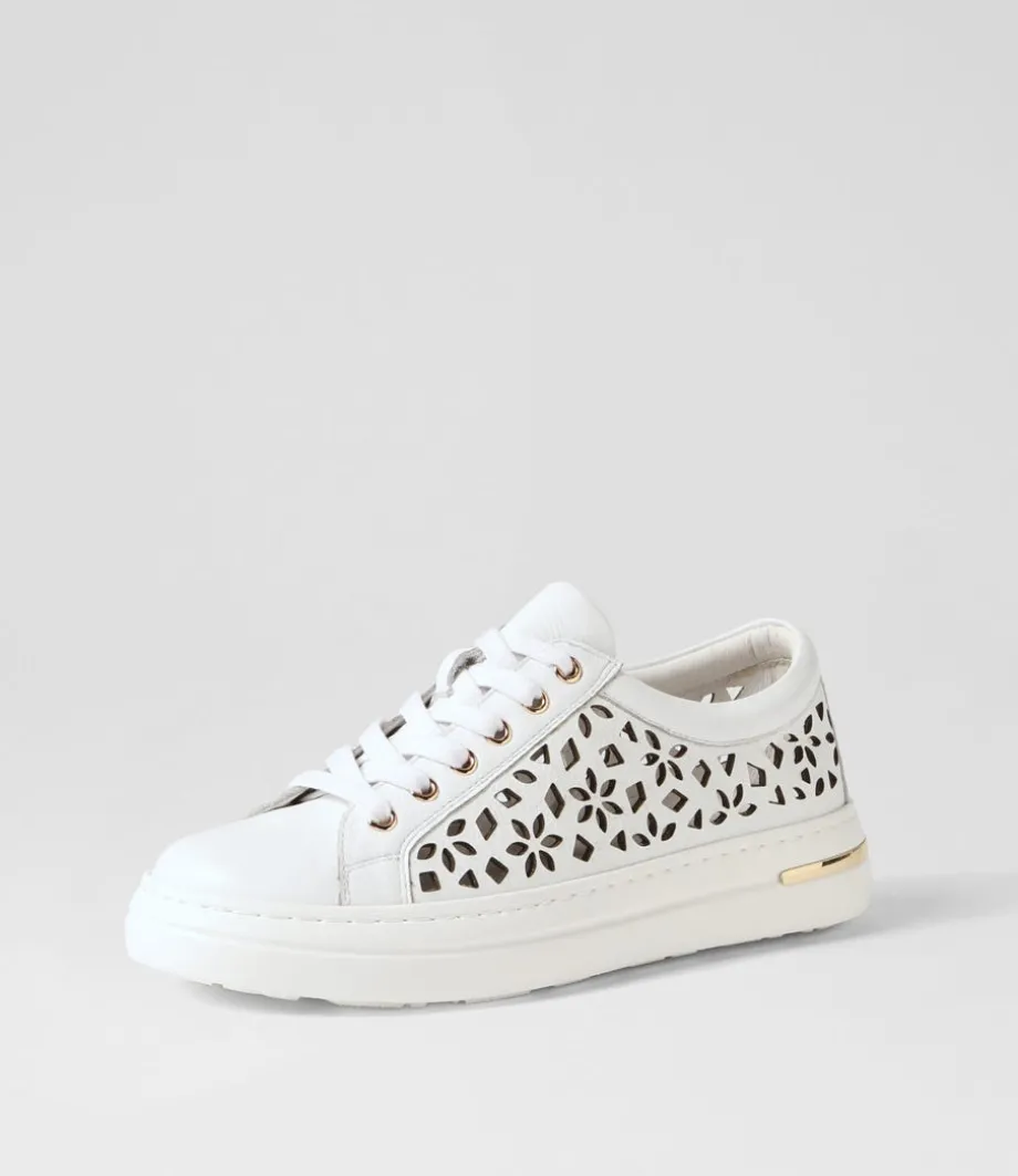 Wim White Leather Sneakers<DJANGO & JULIETTE Sale