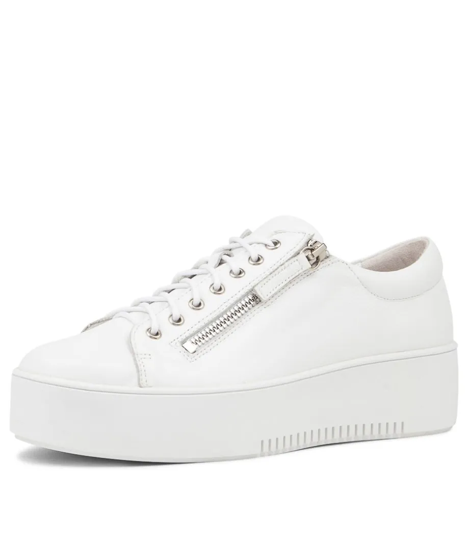 Wolfie White Leather Sneakers Ws<DJANGO & JULIETTE Best