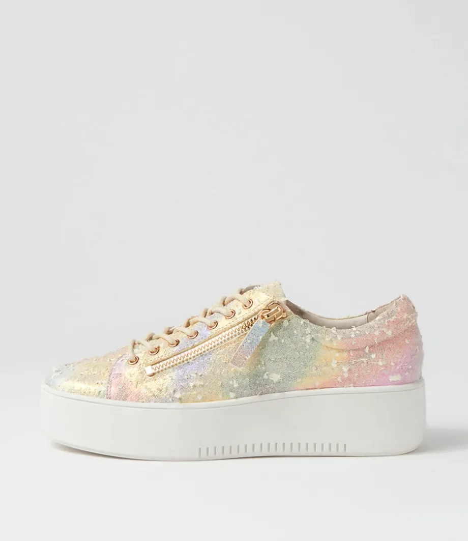 Wolfies Rainbow Multi Leather Sneakers<DJANGO & JULIETTE Best Sale