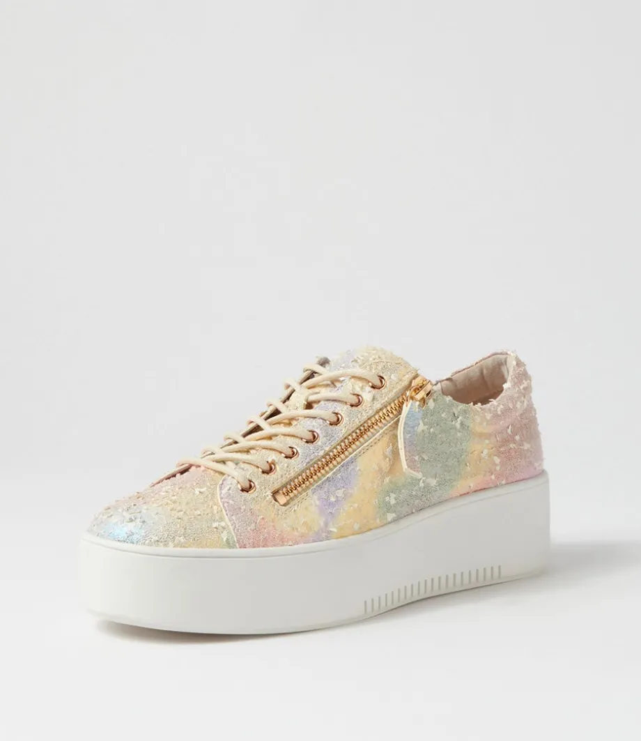 Wolfies Rainbow Multi Leather Sneakers<DJANGO & JULIETTE Best Sale