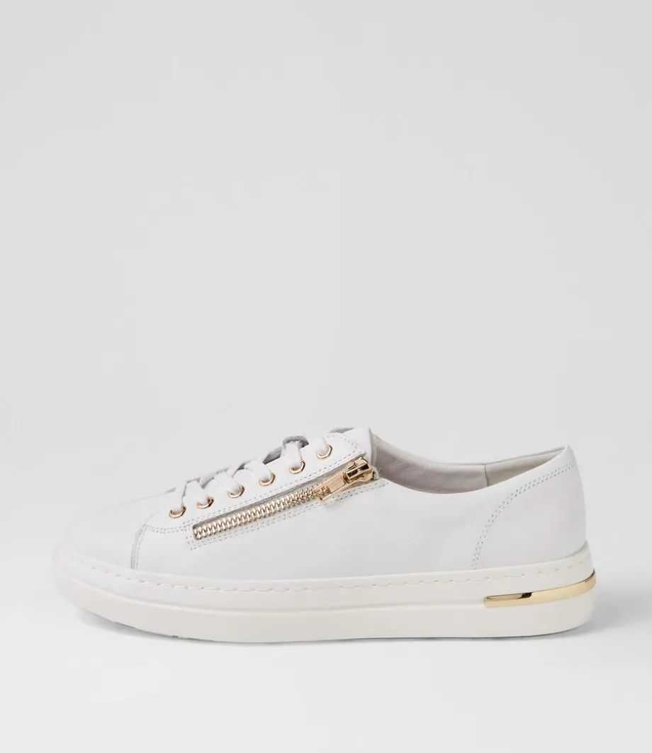 Wovi White Leather Sneakers<DJANGO & JULIETTE Shop