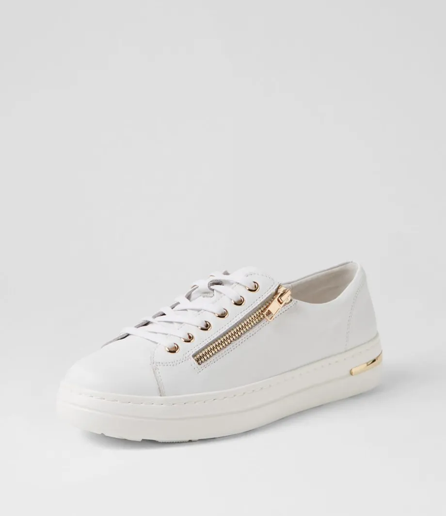 Wovi White Leather Sneakers<DJANGO & JULIETTE Shop