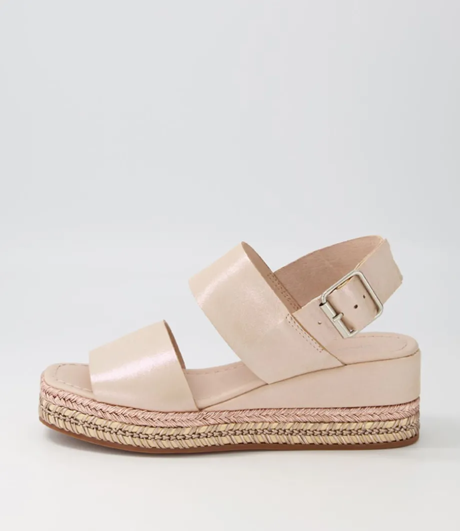 Xabbie Rose Shimmer Leather Espadrilles<DJANGO & JULIETTE Outlet