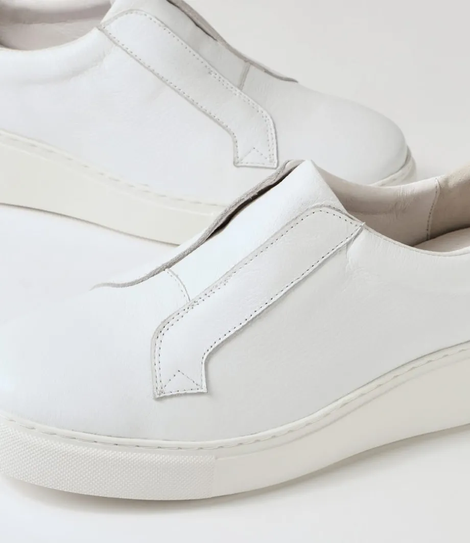 yiara_white_leather_sneakers_4.webp Yiara White Leather Sneakers<DJANGO & JULIETTE Flash Sale