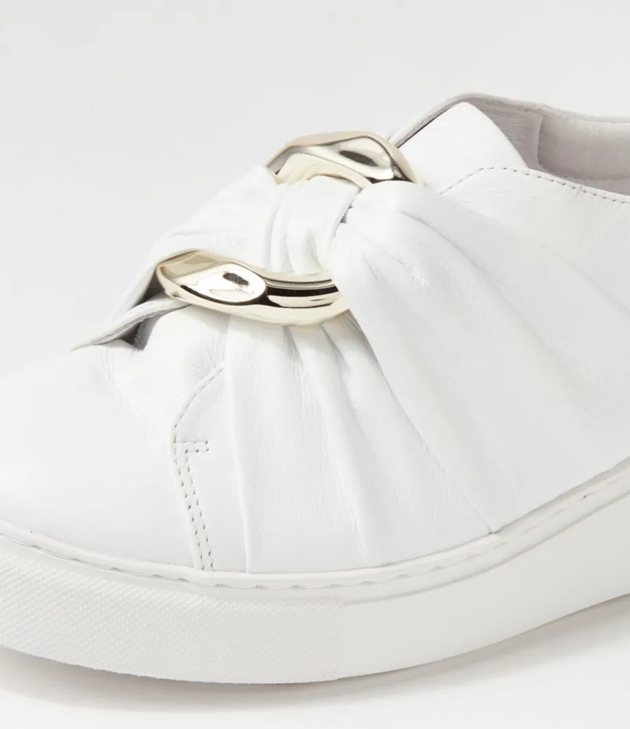 yolla_white_leather_sneakers_4.webp Yolla White Leather Sneakers<DJANGO & JULIETTE Online