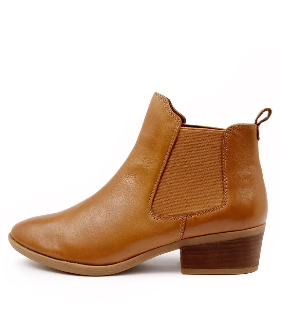 Zenna Whiskey Leather Ankle Boots<DIANA FERRARI Flash Sale