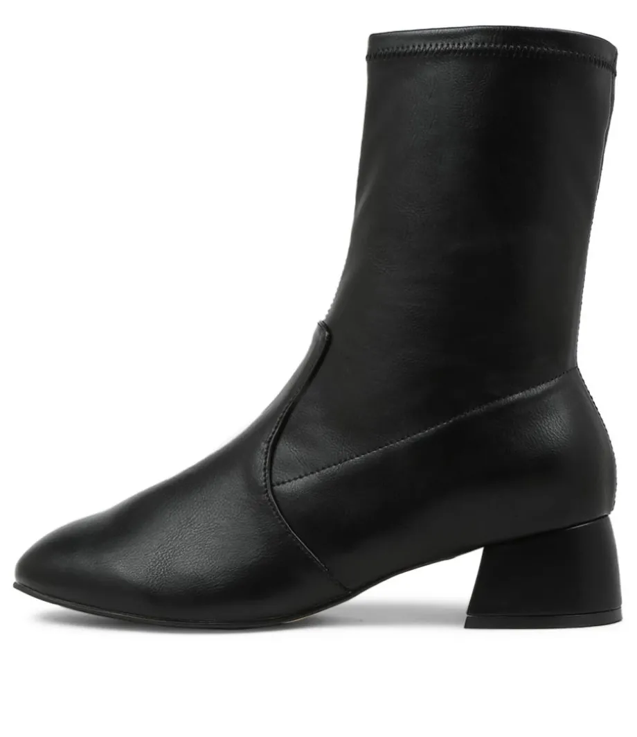 Zuka W Black Stretch Ankle Boots<ZIERA Cheap